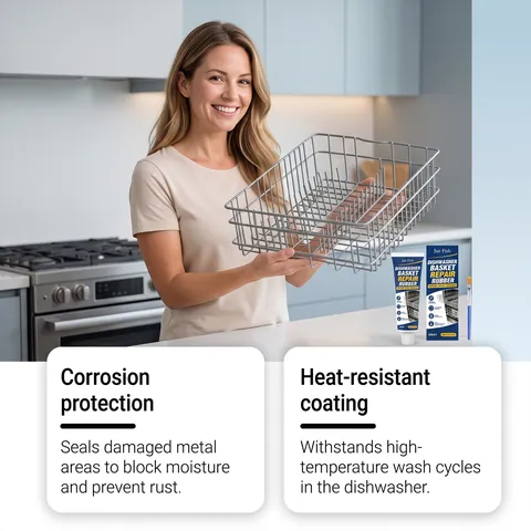 Jue Fish Gray Dishwasher Basket Repair Rubber Kit Heat Resistant Liquid Coating Scratch Repair Agent For Dishwasher Rack
