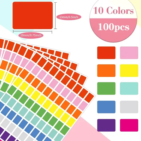 Adesivi Per Etichette A Colori In Carta Sintetica Impermeabile Indice Di Classificazione Multiuso Etichette Autoadesive Per Nome Per Ufficio Scuola Casa Organizzazione Adesivi Per Marcatura