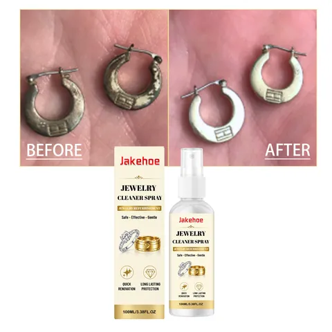 Professional Jewelry Cleaner Spray 100ml Polishing Solution For Rings Necklaces Watches Stains And Rust Remover Care