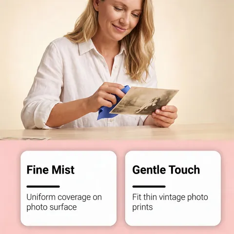 Jue Fish Foto Reinigung Und Pflege Spray Set Mit Mikrofasertuch Professioneller Fleκkenentferner Für Alte Fotos Familienalbum Pflege