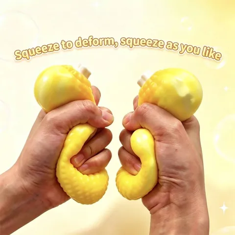 Realistischer Mais Squishy Spielzeug Mit Bausteinfüllung TPR Stressabbau Dekompression Fidget Spielzeug Für Erwachsene Büro