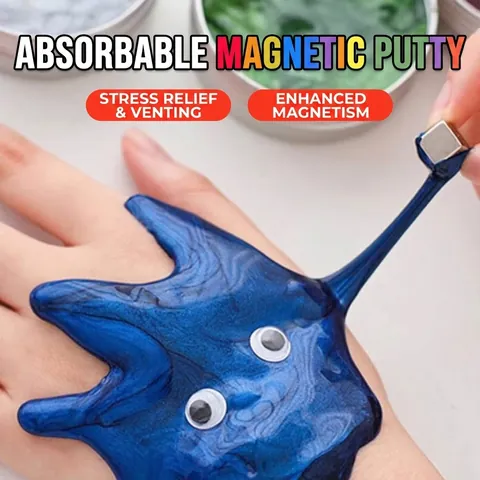 Magnetische Flüssigkeit Knete Stressabbau Spielzeug Lustiges Squishy Wissenschaft Spielzeug Mit Magnet Zubehör Metallglanz Magnetischer Schlamm Pädagogisches Geschenk