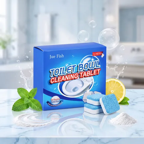 Tablettes Nettoyantes Toilettes Jue Fish Effervescents Détachant Éliminateur Odeurs Nettoyage Profond Menthe Nettoyant Cuvette