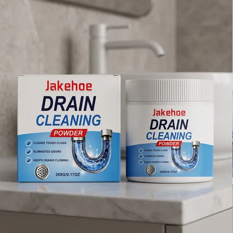 Jakehoe Drain Cleaning Powder Household Kitchen Bathroom Pipeline Unblocking Powerful Clog Remover Deodorizing Dredge Agent