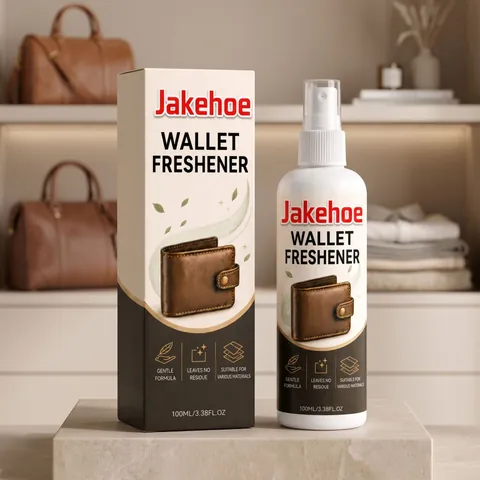 Jakehoe Wallet Freshener Spray For Leather Card Holder Fabric Lining Gentle Deodorizing Cleaning Maintenance Care Spray