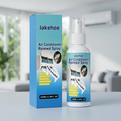 JAKEHOE Air Conditioner Renewal Spray Odor Eliminator Filter Mesh Maintenance Improved Air Flow Home Freshness Cleaner