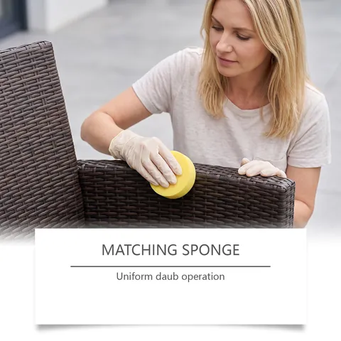 JUE FISH Outdoor Furniture Renewal Cream 50g Resin Wood Wicker Restorer With Sponge UV Protection Color Polish Kit