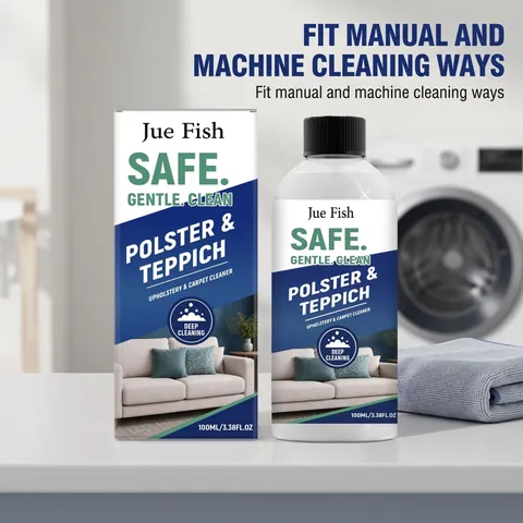 Jue Fish Textilreiniger Spray Wasserlos Polster Und Teppich Reinigungsmittel Milde Tiefe Fleckentfernung Für Sofa Vorhang