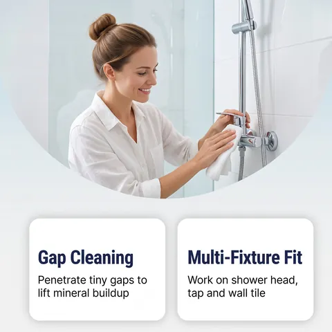 Jakehoe Shower Head Cleaner Mist Intensive Deep Cleaning Spray Removal Of Limescale Rust Stains For Bathroom Faucet Descaler