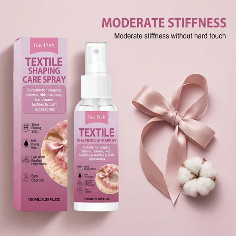 Jue Fish Spray d'Entretien Textile Façonnage Imperméable Raidisseur de Tissu Pour Ruban Dentelle Artisanat Anti-Boulochage Protecteur