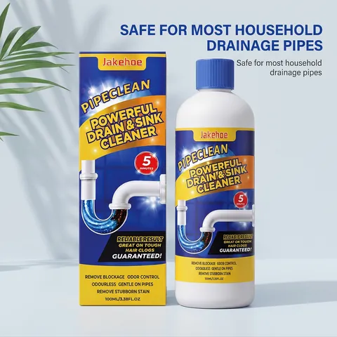 Jakehoe Powerful Drain Clog Remover Pipe Cleaning Powder For Sink Toilet Hair Grease Dissolving Odor Control Home Supplies