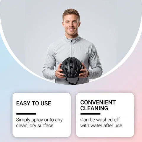HozoneX Nacht Reflecterende Spray Hoge Zichtbaarheid Veiligheid op Waterbasis Sneldrogend Voor Fietshelm Kleding Rugzak
