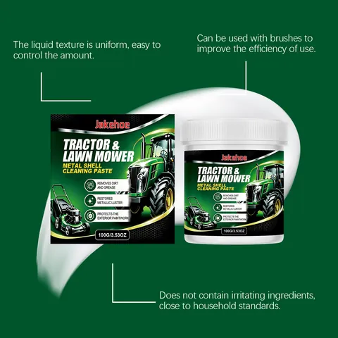 Metal Surface Cleaning Paste Rust Remover Polish For Tractor Lawn Mower Repair Brightening Household Industrial Cleaner