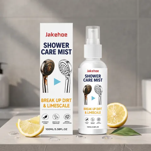 Jakehoe Shower Head Cleaner Mist Intensive Deep Cleaning Spray Removal Of Limescale Rust Stains For Bathroom Faucet Descaler