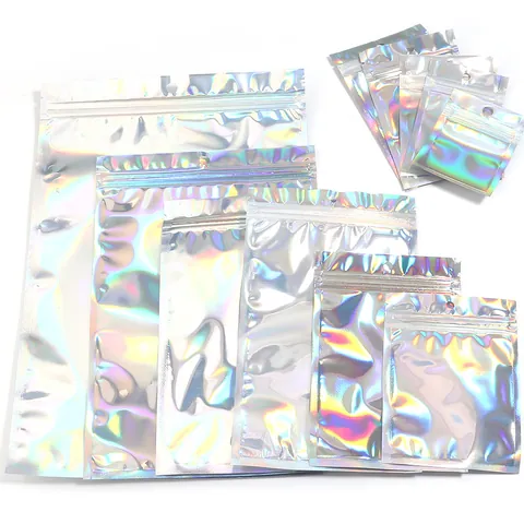 Transparent PVC Self Sealing Jewelry Bags Dustproof Reclosable Small Plastic Storage Bags For Beads Earrings Findings