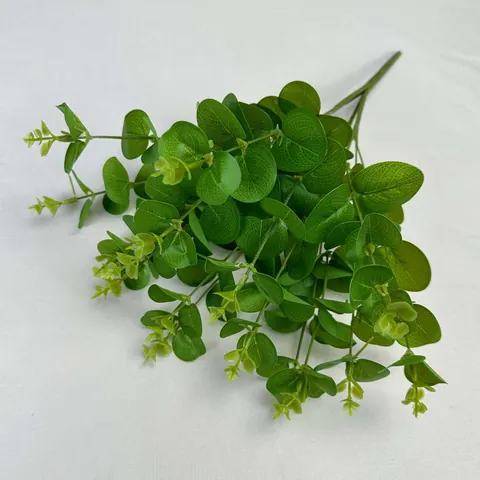 Kunstmatige Eucalyptus Groen Bundel Simulatie Geld Blad Tak Voor Huis Bruiloft Feest Buiten Decoratie Plastic Plant