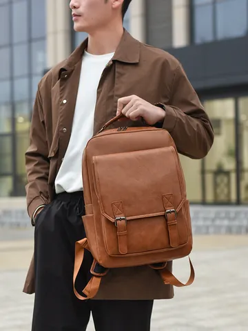 Zaino per Laptop Business in Poliestere Vintage da Uomo Zaino per Viaggi Sportivi all'Aperto Scuola Rucksack Casual Retrò per Uomo e Donna Grande Capacità