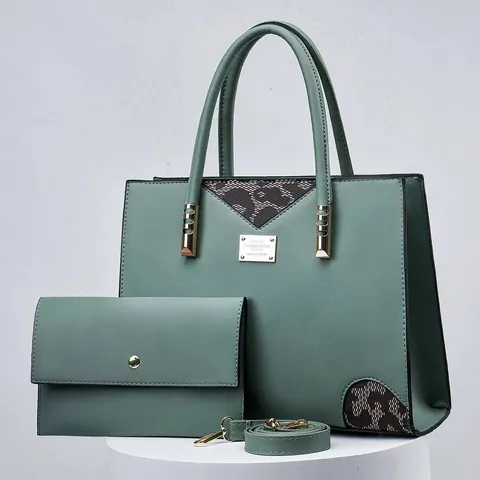 Dames Mode PU Leren Handtas Set 3 Delig Luipaard Patchwork Tote Bag Met Bijpassende Portemonnee En Schouderriem