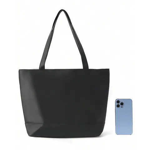 Große Kapazität Tote Bag Für Frauen PU Leder Lässige Umhängetasche Pendler Handtasche Einfarbig Mode Shopper Tasche