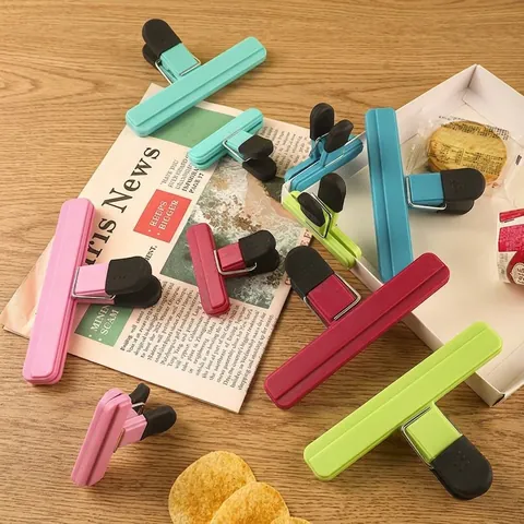 Large Small Multi-purpose Plastic Food Bag Sealing Clips Strong Grip Fresh-keeping Snack Bag Sealers Kitchen Storage Tool