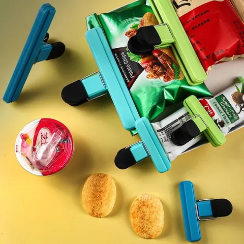 Large Small Multi-purpose Plastic Food Bag Sealing Clips Strong Grip Fresh-keeping Snack Bag Sealers Kitchen Storage Tool