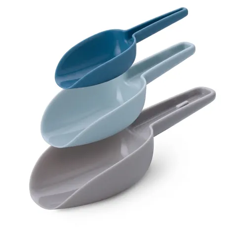Multi-purpose Thickened PP Plastic Ice Shovel Nesting 3 Piece Set Food Scoop For Flour Popcorn Grains Kitchen Storage Gadgets