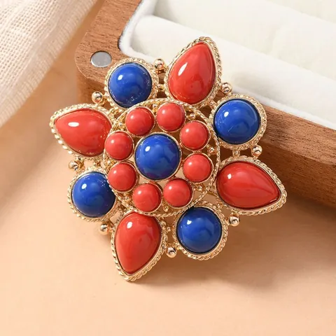 Vintage Ethnic Style Lotus Brooch Alloy Rhinestone Pin Accessory For Hanfu Cheongsam Women Jewelry Gift Retro Floral Breastpin