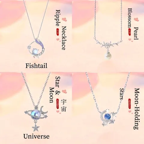 Origineel Ontwerp Ripple Vissenstaart Hanger Halsketting Voor Vrouwen Legering Strass Kunstparel Sleutelbeen Ketting Sieraden Cadeau
