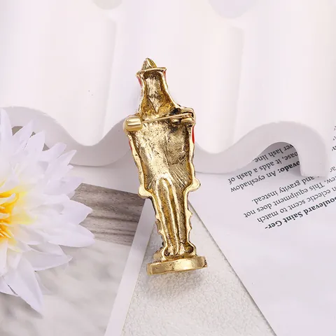 Vintage Nutcracker Guard Cartoon Character Brooch Alloy Rhinestone Enamel Suit Pin Jewelry For Men Women Clothing Accessories Gift