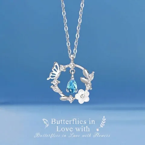Ins Eenvoudige Strass Legering Hanger Ketting Set Voor Vrouwen Vlinder Maan Vogel Koi Geluksbrenger Sleutelbeen Ketting Sieraden Cadeau