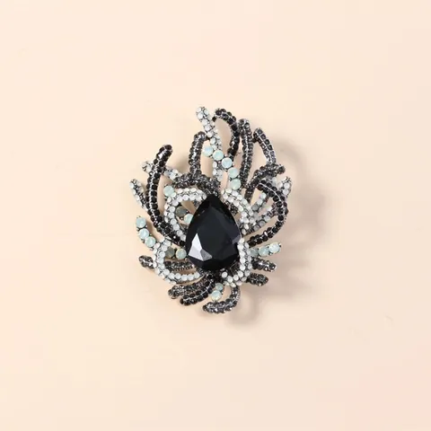 Vintage Luxe Kristallen Brosche voor Vrouwen Strass Legering Bloemen Vlinder Speld Mode Banket Feest Kleding Sieraden Accessoire