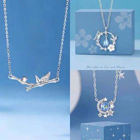 Minimalist Alloy Bamboo Joint Pendant Necklace For Women Light Luxury Rhinestone Silver Color Cross Chain Jewelry Gift