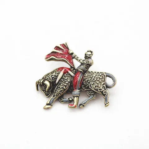 Vintage Europese Stijl Matador Stier Ridder Legering Brosje Pin Voor Vrouwen Mannen Retro Sprookjesstijl Emaille Reversspeld Sieraden Accessoire