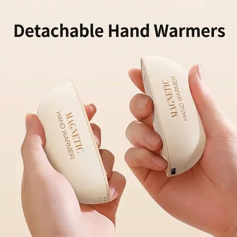 Magnetischer Geteilter Handwärmer 2 In 1 Doppelseitige Heizung USB Wiederaufladbarer Tragbarer Mini Elektrischer Handwärmer Konstante Temperatur