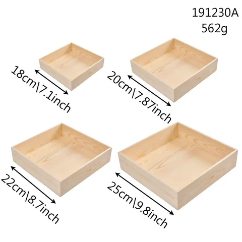 Quadratischer Kiefernholz Schreibtisch Organizer Naturmaserung Offene Dekobox Für Home Office Schmuck Aufbewahrung 191230A