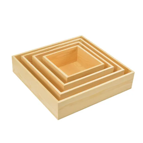 Quadratischer Kiefernholz Schreibtisch Organizer Naturmaserung Offene Dekobox Für Home Office Schmuck Aufbewahrung 191230A