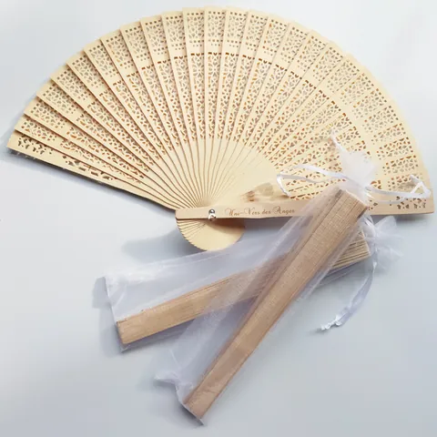 Abanico Plegable de Bambú con Talla Calada Vintage Estilo Chino Abanico de Mano de Madera Regalo de Boda Decoración del Hogar