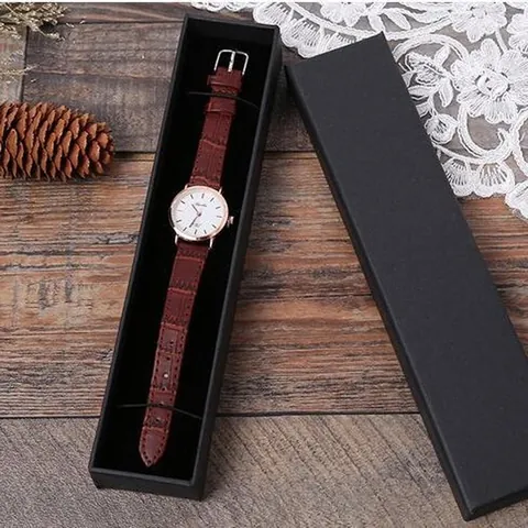 Boîte Cadeau Rectangulaire en Papier pour Bijoux Emballage Élégant en Carton Avec Nœud Papillon pour Collier Éventail Pliant Multicolore