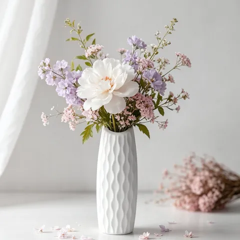 Silicone Vase Mold For DIY Plaster Cement Resin Casting Striped Ripple Pattern Flower Pot Mould Modern Table Decor Minimalist