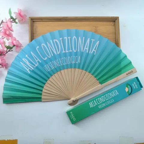 Abanico Plegable de Madera Estilo Español 24 Varillas Tela T/C Estampada Abanico de Mano para Baile Fiesta Boda Decorativo