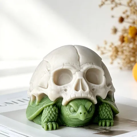 Halloween Ζώο Κρανίο Φόρμα Σιλικόνης DIY Ρητίνη Χελώνα Κοράκι Σκελετός Εργαλείο Χύτευσης Κεριού Γοτθική Διακόσμηση Σπιτιού