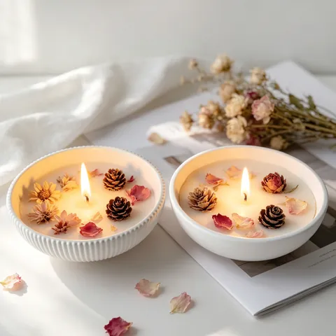 Round Silicone Bowl Mold For DIY Resin Casting Candle Holder Flower Pot Aromatherapy Soap Storage Dish Modern Decor Tool