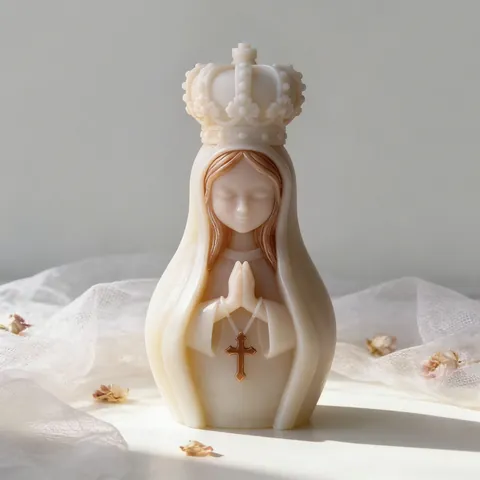Betendes Mädchen Silikon Kerzenform DIY Engel Statue Duftwachs Skulptur Gipsstatue Harzkunst Handwerk Seifenherstellung Form