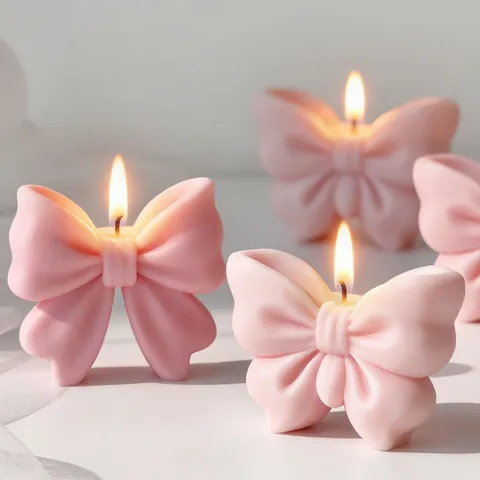 3D Schleife Silikonform Für DIY Aromatherapie Kerze Kristall Harz Epoxid Handgefertigte Schleife Band Form Gießwerkzeug Deko