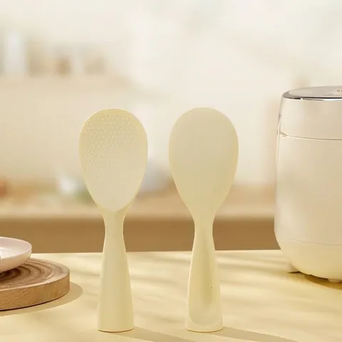 Standing Non-Stick Rice Scoop Heat Resistant Silicone Rice Paddle Self-Standing Design Food Grade Rice Spoon For Home Kitchen