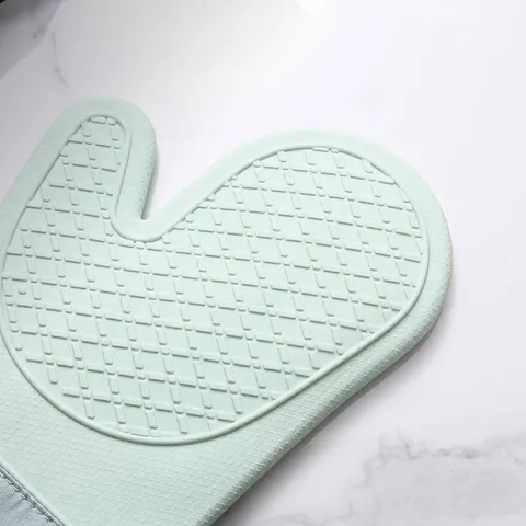 Guanti da Forno in Silicone Alimentare Resistenti al Calore Guanti da Cucina Ispessiti Cartone Animato Orso Shiba Inu Antiscivolo