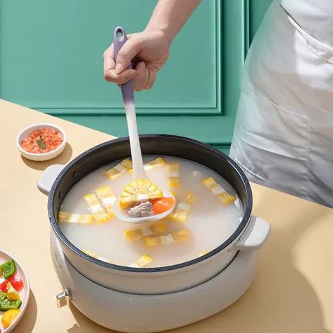 Heat Resistant Silicone Kitchen Utensils Soup Ladle Skimmer Spoon Non-stick Cookware Dishwasher Safe For Home Cooking