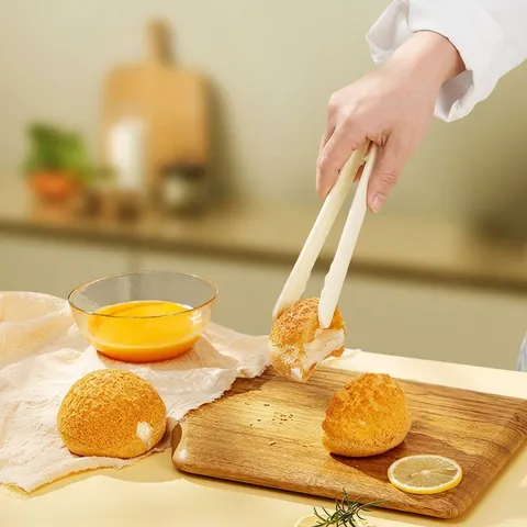 Heat Resistant Silicone Kitchen Utensils Set Mini Spatula Soup Spoon Egg Whisk Food Tongs With Cartoon Decor For Nonstick Cookware