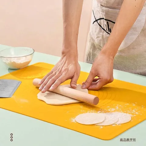 Food Grade Silicone Kneading Mat Extra Thick Non-Stick Baking Mat With Scale Measurement For Pastry Rolling Dough Pad Kitchen Tool