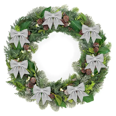 Weihnachtsglitzer Schaumstoff Schleife Dekoration Festlich Funkelnde Handgefertigte Schleife Für Weihnachtsbaum Party Haus Ornamente